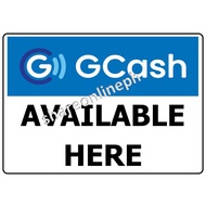 ☑Laminated Signages | Gcash Available Here Signage | Signage | Sign Boards | Gcash