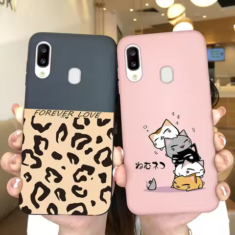 For Samsung A20 A20S A20E Phone Case Trendy Pattern Soft Matte Silicone Back Cover For Samsung Galax