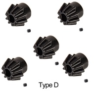 5 PIECE(s) High-carbon Steel Motor Pinion Gear Type D For M4 Aeg Gel Blaster 460/480 Motor - [multiple options]