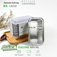Aluminum Foil Tray Cup BX-1850 Baked Macaroni Spaghetti Schotel Pai Lasagna