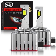 30000LM D3S LED Headlights HID Canbus D1S D2S D4S D5S D8S D1R D2R D2C D3R D4R Turbo LED 160W CSP 507