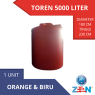 TOREN AIR TANGKI AIR TANDON AIR PENAMPUNGAN AIR 5000 LITER HQ MURAH