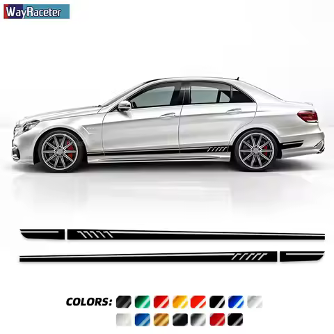 Edition 507 Styling Door Side Stripes Skirt Sticker For Mercedes Benz E Class W212 S212 A207 C207 W2