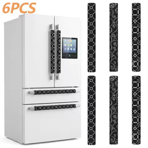 6Pcs Refrigerator Door Handle Cover Universal Appliance Handle Protector Non Slip Microwave Door Han
