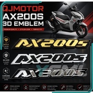 EMBLEM QJMOTOR AX200S AX 200S AX 200 S 3D LOGO EMBLEM STICKER ACCESSORIES ACCESSORY MODIFIED MODIFY