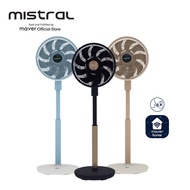 Mistral 12" DC High Velocity Stand Fan with Wi-Fi & Remote MHV9812DRW - Midnight Blue / Peach Créme 