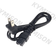Right Angled 2 Prong Polarized AC Wall Power Cable for TVsSony PS1 PS2 NEMA 1-15P Male Plug to IEC C