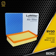 กรองอากาศ MERCEDES BENZ W124 E280 E320 E-CLASS เครื่อง M104 / LX438 ตรงรุ่น - RA163A - กรอง กรองแอร์