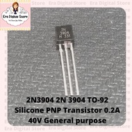2N3904 2N 3904 TO-92 Silicone PNP Transistor 0.2A 40 Volt General purpose