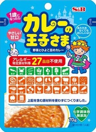 S&B 咖哩王子即食咖哩（不含27種過敏原）70g