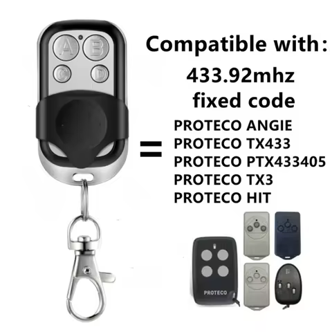 Metal Push Button Remote Control Transmitter ABCD / Lock Unlock 4Button 433MHz Universal 4 Buttons G