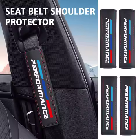 Car Seat Belt Shoulder Protector Strap Pad Interior Accessories For BMW M M2 M3 M4 M5 M6 E46 E90 E60