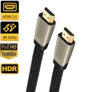 Flat HDMI 2.0 cable 10M 8M 12M 4K 60Hz Braided HDMI cable HDR HDMI CEC HDMI ARC for PS5 Xbox Series X PS4 Pro AP TV