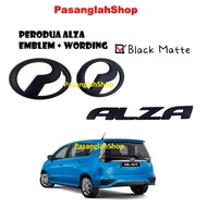 PERODUA ALZA YEAR 2019-2022 EMBLEM DEPAN BELAKANG DAN WORDING