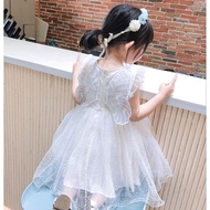 AGE 6 months - 3 years YNFI-D809-BABY DRESS WINGS PINK CREAM WHITE BW