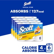 Scott Calorie Absorb Dry Kitchen Towel (6 Rolls x 4 packs)