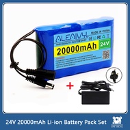 Aleaivy Portable Rechargeable Lithium Battery 20000mah 24V Battery Pack