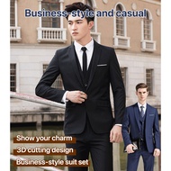 Business best spring and fall wedding dress suit for men, , solid color suit for men