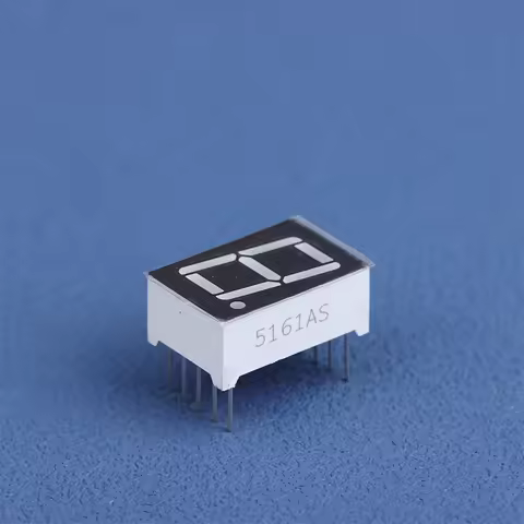 ~10Pcs Digital Tube Common AnodeCathode 0.56 Inch 10Pins 5161AS 5161BS 1 Bit Digit 7 Segment Red LED