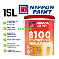 Nippon Paint 8100 Weatherbond Exterior Sealer / Cat Undercoat Dinding Luar Rumah 15L 15Liter