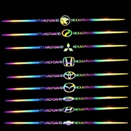 [Ready Stock] DIY Laser Reflective Colorful Car Accessories Sticker Windshield Window Door stiker ke