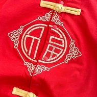 Baby One Year Old Clothes Full Month Hundred Days Birthday Chinese Style Red Conjoined 26.3.22