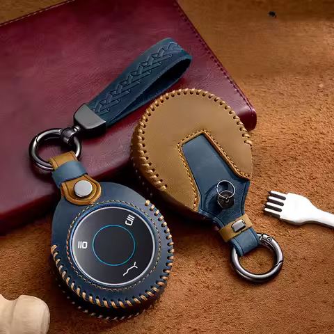 Leather Car Key Case Fob Cover Shell for Neta V Nezha U Nezha NO1 NETA V U-II U2 U