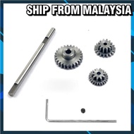 Metal Transmission Gear with D Axis Gearbox Steel Gears Set for WPL D12 1/10 RC Upgrade Parts Access