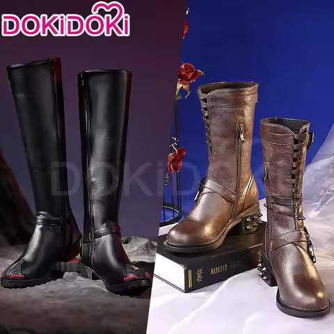Heroine Caleb Shoes Cosplay Game Love and Deepspace DokiDoki Men Women MC Hunter Boots Caleb Cosplay