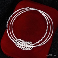 Niche Fashion Bracelet Single Product SHIAIins Pure Silver Bracelet 999 SHIAIins Light Luxury Design