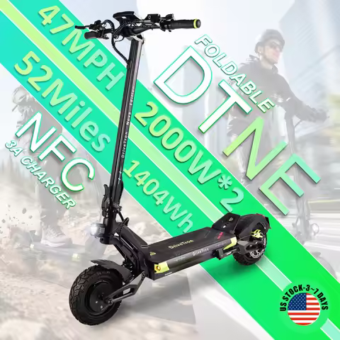 DTNE 4000W Peak Adult Electric Scooter Dual Motors 75km/h Max Speed 1404Wh Battery 85km Long Range L