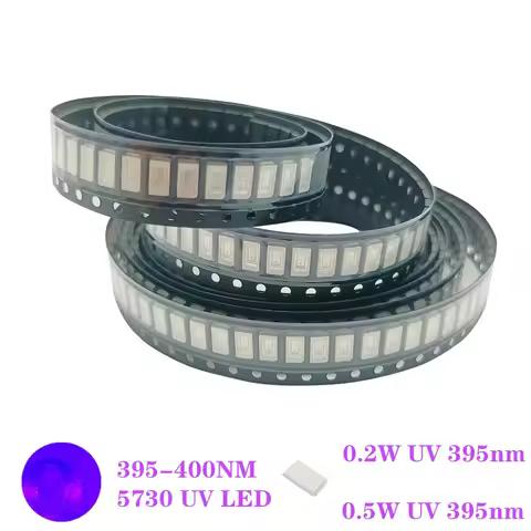 5630/5730 SMD UV Purple Light Chip Lamps Ltraviolet 0.5W 0.2W 395nm 400nm Light Emitting Diode LED B