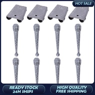 ReadyStock-12pc Bolo Tie Findings Kit 8Pcs Bolo Tie Tips Replacement End Caps & 4pcs Iron Bolo Tie S