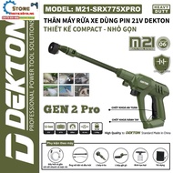 Dekton M21-SRX775XPRO GEN 2 Pro battery-powered car washer | 21V, compact, powerful (without battery