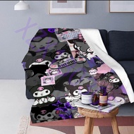 Sanrio Kuromi Silk Touch Sherpa Throw Blanket Multi Size 07