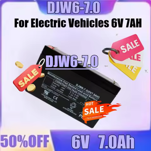New High quality Battery DJW6-7.0 6V 7.0AH Storage Battery Maintenance Free for Electric Vehicles 6V