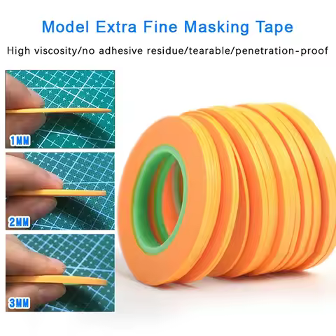 1mm/2mm/3mm Model Covering Tape Model Spraying Coating Color Ultra Tape Fine DIY Special Masking Cov