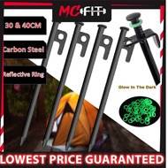 MCFIT 30&40CM Peg Stake Camping Peg Ground Nail Tent Peg Flysheet Peg Stake Nail Fluorescent Ring Pa