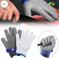 OGO 【Zaylily】Stainless Steel Glove Cut Resistant Wire Metal Mesh Butcher Safety Work Kitchen Glove f
