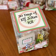 Christmas Countdown Elf Toys,Elf Kit 24 Days of Christmas,Elf Activities,Christmas Activities,Christmas Countdown Gift For Kids