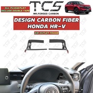 HONDA HRV 2022-2024+ NEW FACELIFT CARBON FIBER AIR OUTLET FRAME COVER GARNISH ACCESSORIES