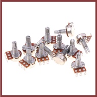 [DT] A500K B500K A250K B250K A50K B50K A25K B25K Potentiometer Splined Small Pot Electric Guitar Bas