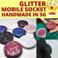 SG Handmade Glitter Mobile Socket Accessories Gadget for Guys or Girls Gift