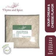 [POUCH] Sourcream & Cheese Flavor Powder 25 50 100G (Fries/Wings Flavoring Powder) Seasoning