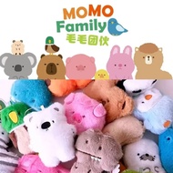 Live ** Magnet MOMO Family Animal Keychain