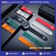 [FKM Fluororubber]Apply to SEIKO 5 Sports SRPD79, 20mm 22mm Black FKM Fluororubber Watch Strap for D
