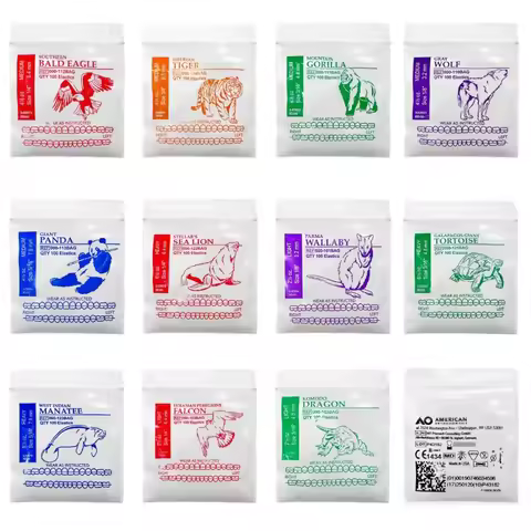 100Pcs/Bags Dentistry AO Rubber Band Orthodontics Traction Rubber Band Oral Cavity Nursing Repair Ma