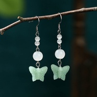 Her Lab Jewelry | Gốc phong cách thiết kế Cá Tính Hoa tai làm thủ công Thời Trang Hetian Ngọc Bông T