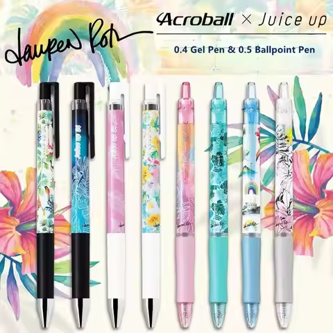 1pcs Pilot Juice Up Acroball Hawaiian Botanical Illustrations Limited 0.4mm Gel Pen 0.5mm Medium Oil