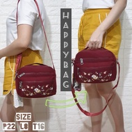 Sling Bag CHIBAO WOMEN'S SLING BAG EMBROIDERED FLOWER 5Res CB0717 - Purple cool quality viral hitz s